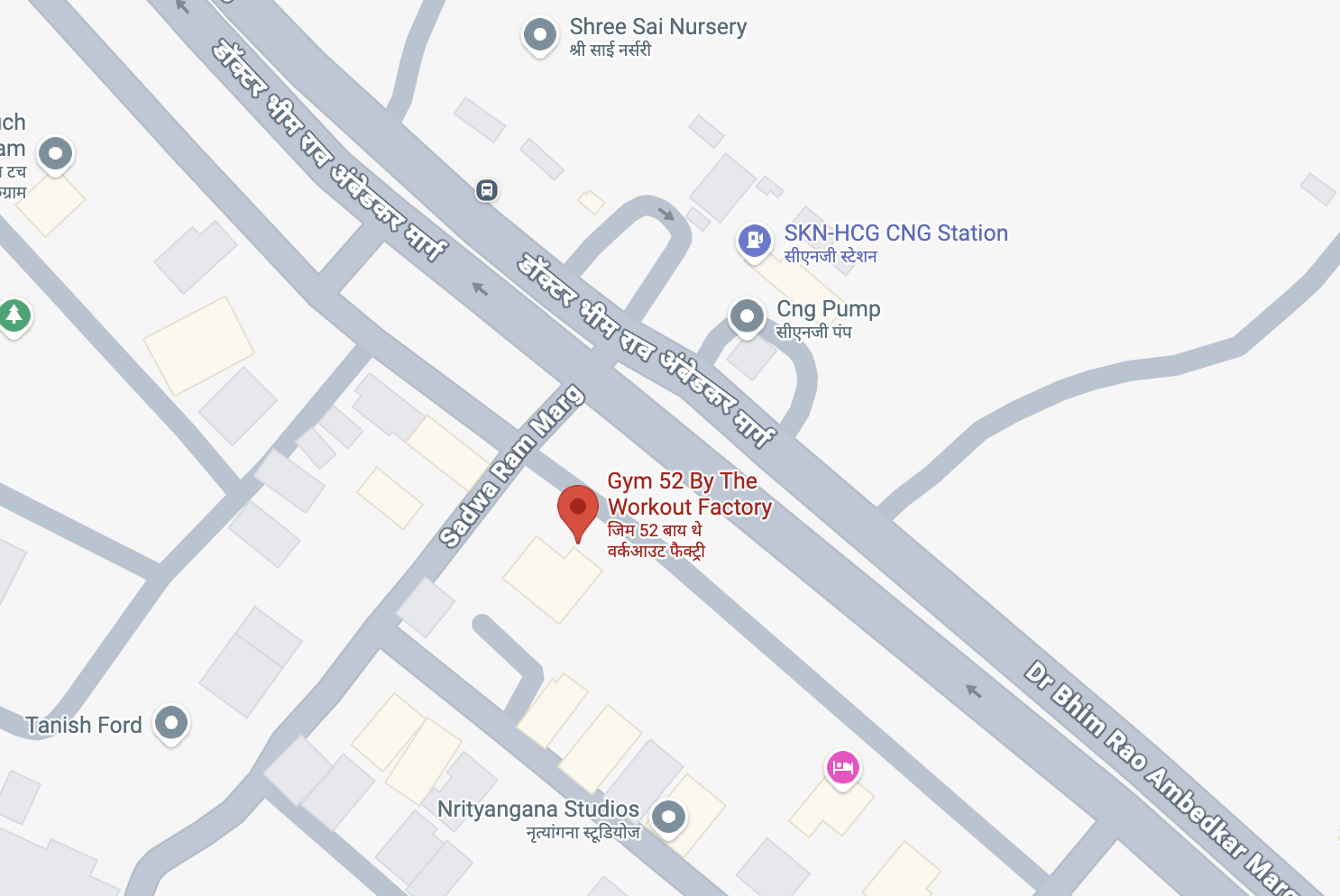 Map to Gym 52, Ardee City, Sector 52, Gurugram